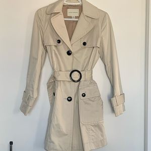 Vintage Single-Breasted Trench Coat: Banana Republic